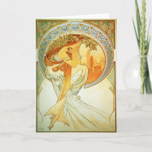Carte de voeux Art Nouveau