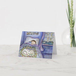 Carte de voeux Art Spirit Kitty Condolence