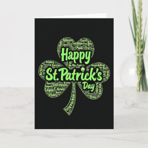 Carte de vœux artistique pour la Saint-Patrick
