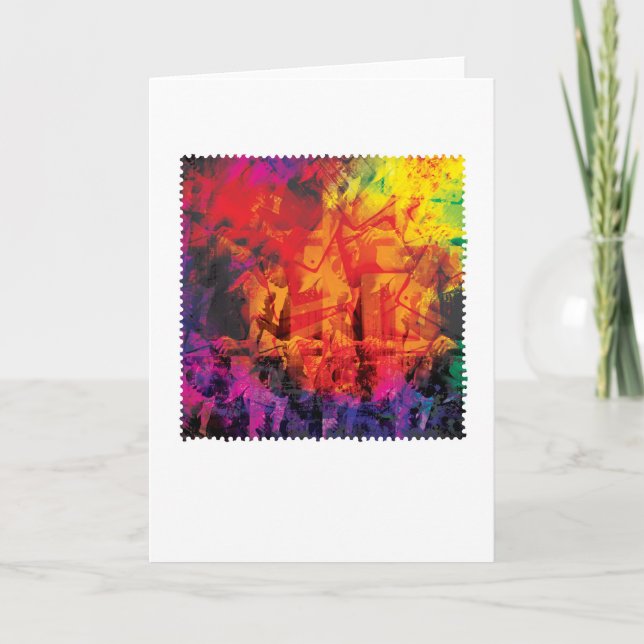 Carte de voeux Arty Abstraite (Devant)