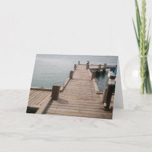 Carte de voeux Aruba Boat Dock