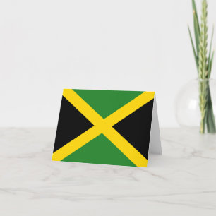 Carte de vœux au drapeau de la Jamaïque