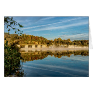 Carte de voeux Automne Glow Lake Springfield
