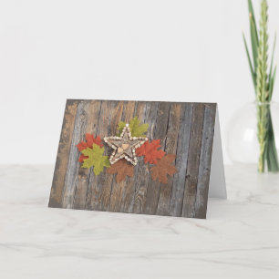 Carte de voeux Automne Stars
