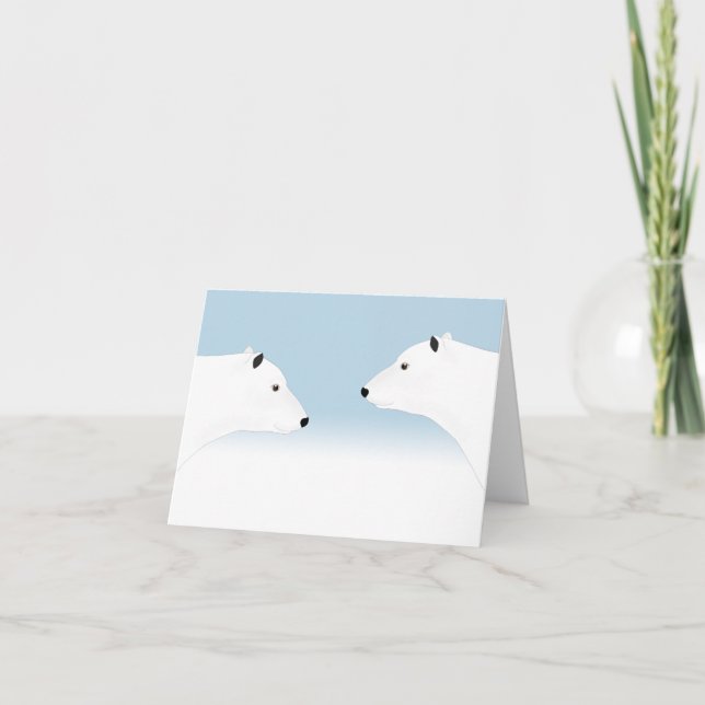 Carte de voeux aux ours polaires (Devant)