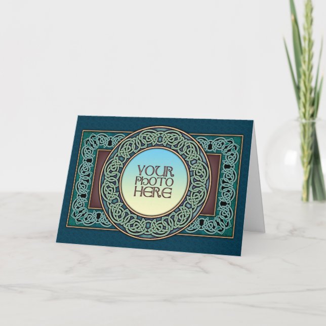 Carte de voeux avec cadre photo Celtic Circle (Devant)