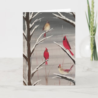 Carte de voeux avec Cardinals