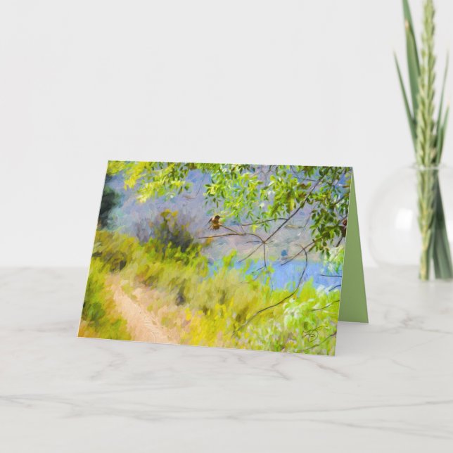 Carte de voeux avec Colibri (Devant)