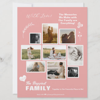 Carte de vœux avec collage de photos d'amis de la