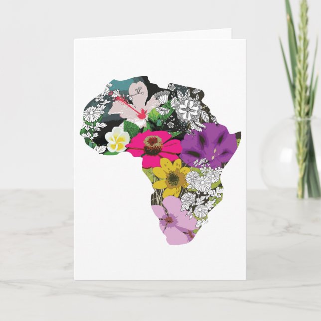 Carte de voeux avec design africain (Devant)