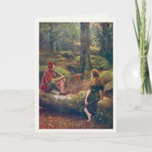 Carte de voeux avec John Collier Peinture (Devant)