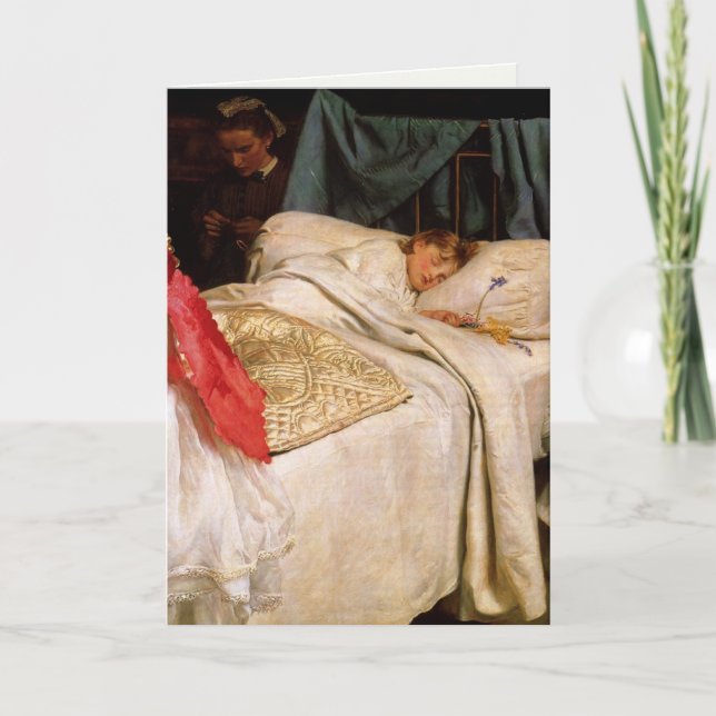 Carte de voeux avec John Everett Millais Peinture (Devant)