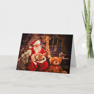 Carte de voeux avec le Père Noël