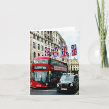 Carte de voeux avec photo de Londres