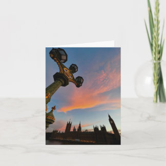 Carte de voeux avec photo de Londres