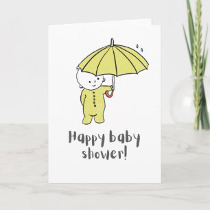 Carte de voeux baby shower