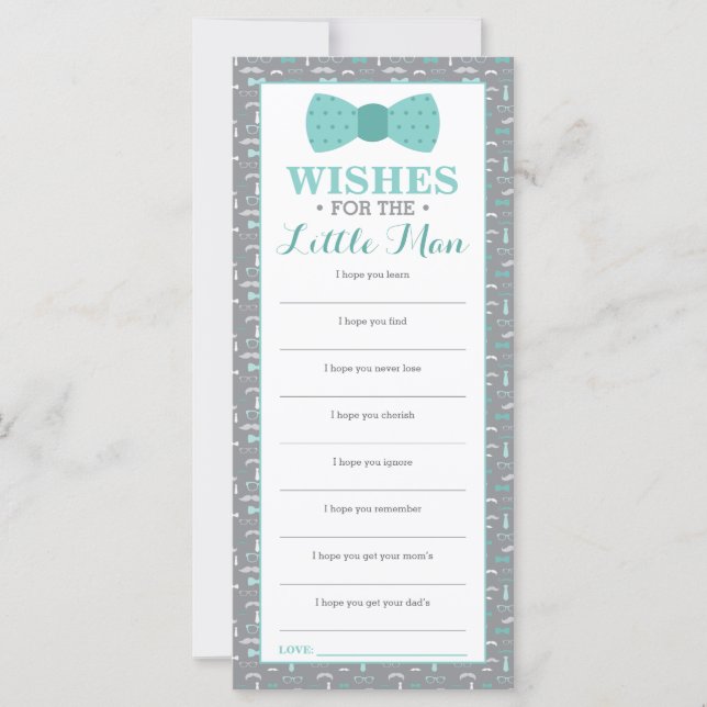 Carte de voeux, Baby shower, Petit Homme, 25 Pack (Devant)