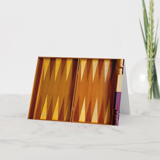 Carte de voeux Backgammon (Devant)