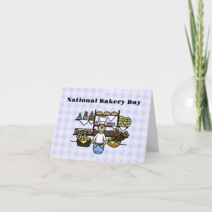 Carte de voeux Baker in Bakery