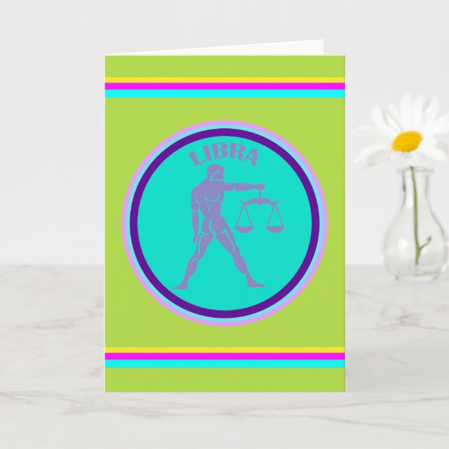 Carte de vœux Balance (Petite plante)