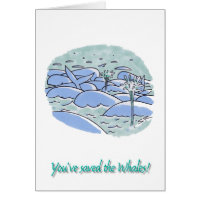 Carte de vœux Baleines sauvées