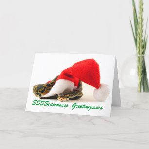 Carte de voeux Ball Python