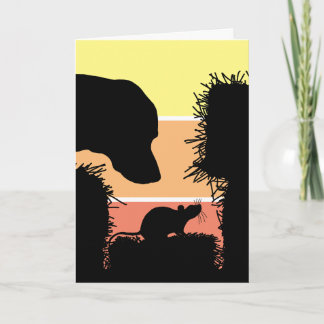 Carte de vœux Barn Hunt pour les chiens de travail