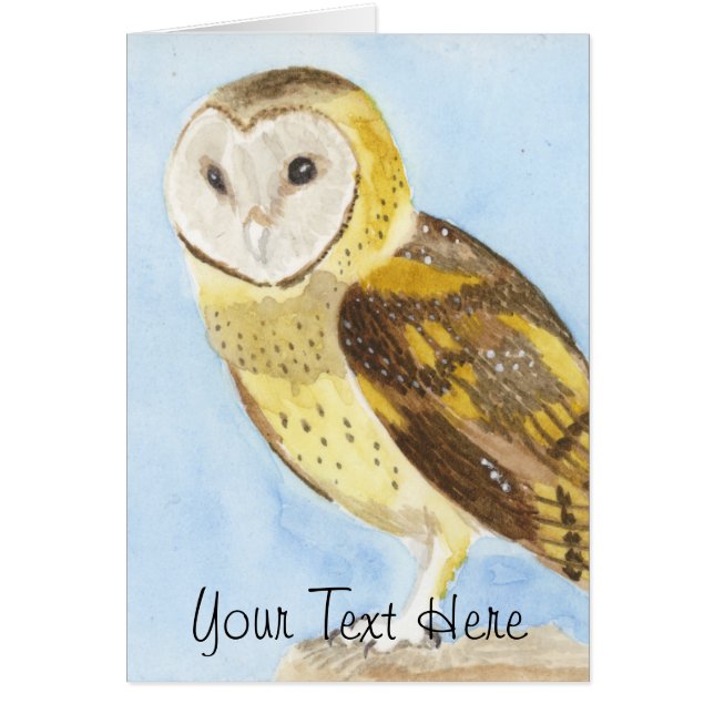 Carte de voeux Barn Owl (Devant)