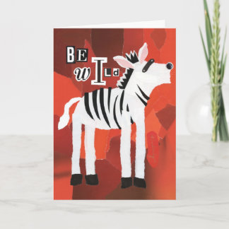 Carte de voeux Be Wild