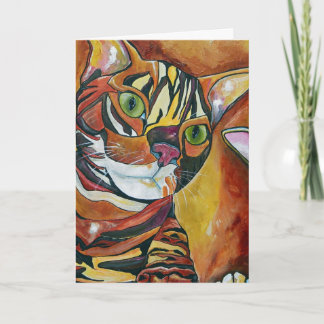 Carte de voeux Bengal Cat