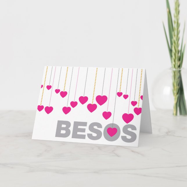 Carte de voeux Besos Blank (Devant)