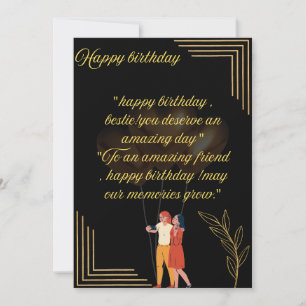 Carte de voeux Bestie