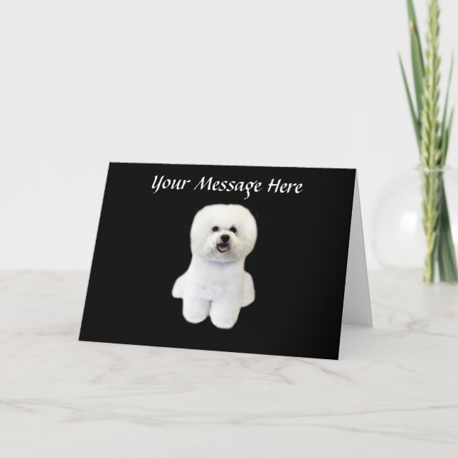 Carte de voeux Bichon (Devant)
