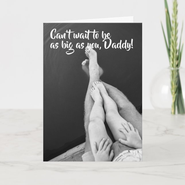 Carte de voeux Big as Daddy Fête des pères (Devant)