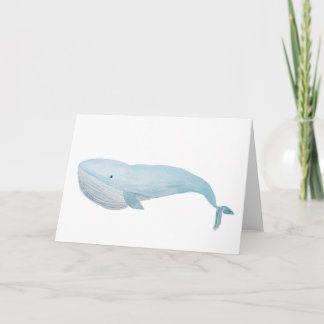 Carte de voeux Big Blue Whale