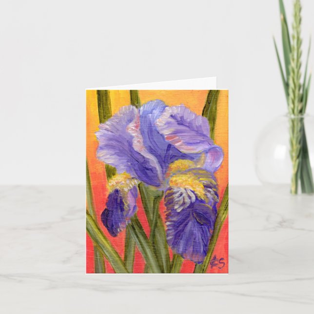Carte de voeux 'Big Iris' (Devant)