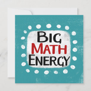 Carte de voeux Big Math Energy