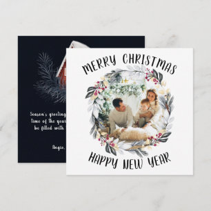Carte de voeux Black et Red Christmas Wath