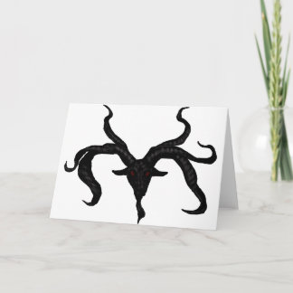 Carte de voeux Black Goat Demon