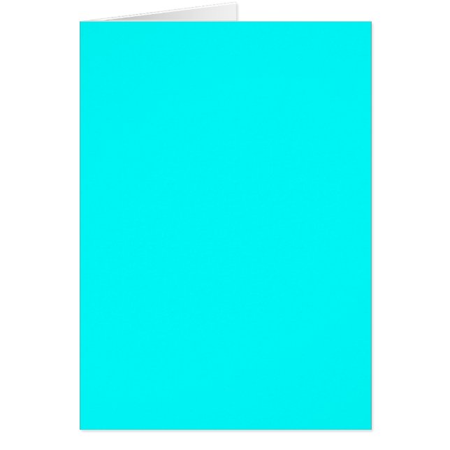 Carte de voeux blanche Aqua (Devant)