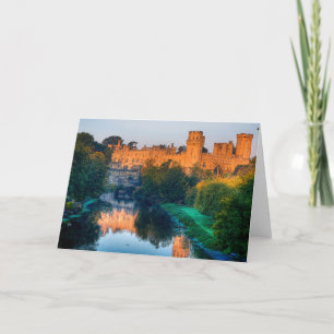 Carte de voeux blanche au château de Warwick