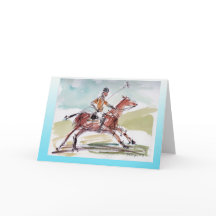 Carte de voeux blanche Polo avec enveloppe blanche