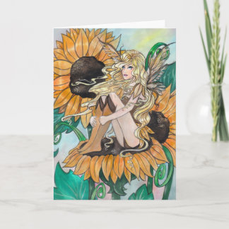 Carte de voeux blanche "Sunny"
