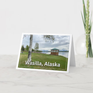 Carte de voeux blanche Wasilla Alaska