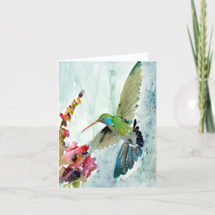 Carte de voeux BLANK Hummingbird