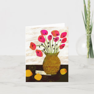 Carte de voeux BLANK Poppies