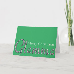 Carte de voeux bling de Noël de Glamma