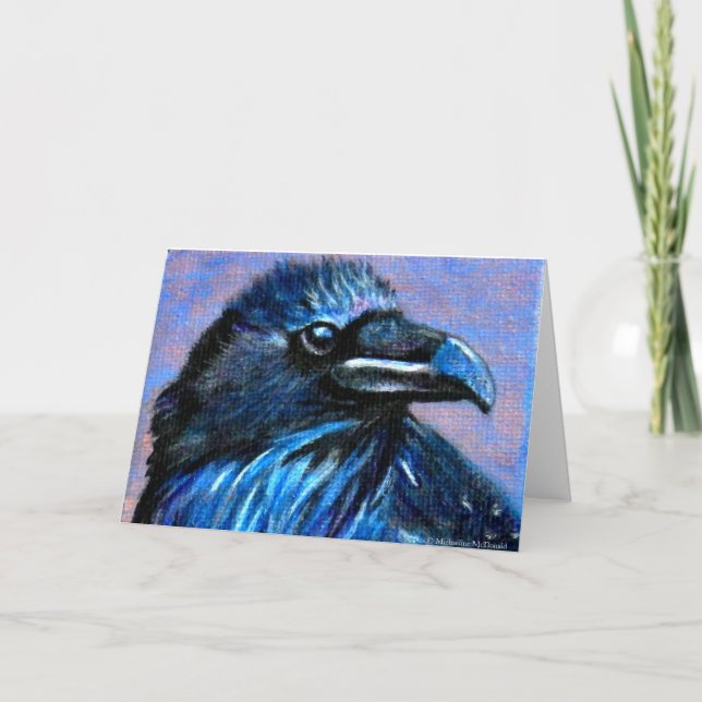 Carte de voeux Blue Raven (Devant)