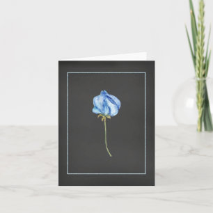 Carte de vœux Blue Rose Bud