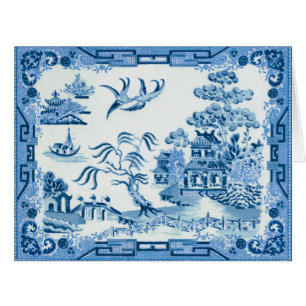 Carte de voeux Blue Willow